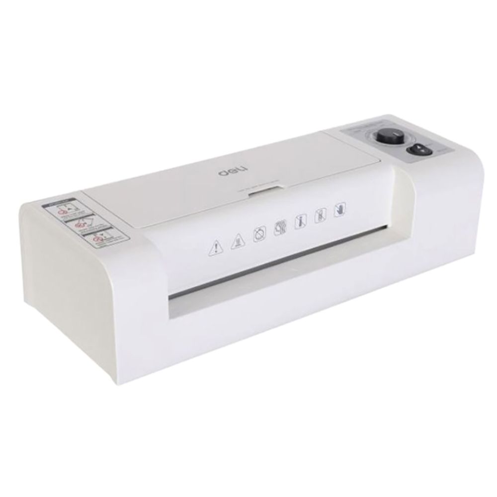 Deli 3891 A4 Laminator Machine | 3-Minute Warm-Up, Hot and Cold Lamination, Anti-Jam