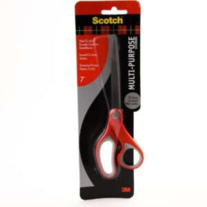 Scotch Paper Scissors | Precision Cut Stainless Steel, Soft Comfort Grip for Office and Home